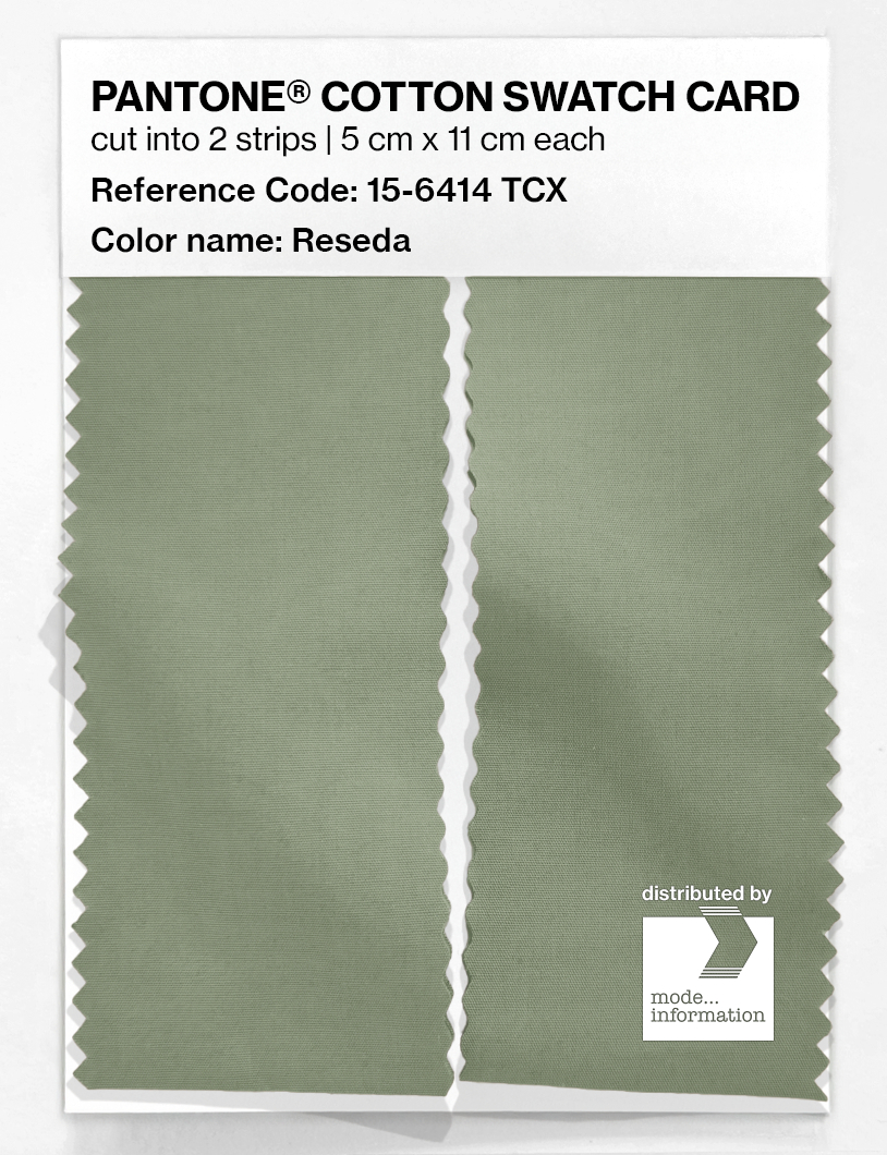 Artikelbild 2 des Artikels “PANTONE® COTTON SWATCH CARD 15-6414 TCX Reseda “