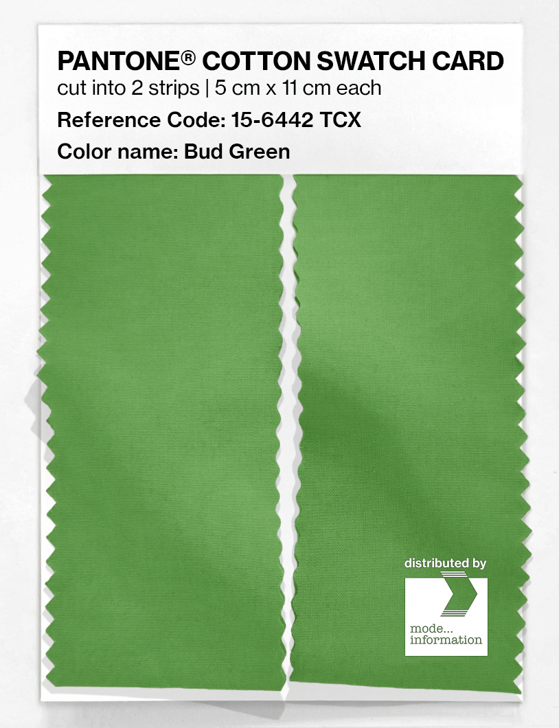 Product image 2 of the product “PANTONE® COTTON SWATCH CARD 15-6442 TCX Bud Green ”