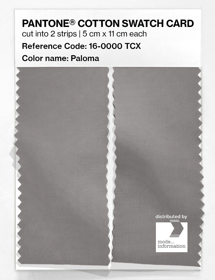 Product image 2 of the product “PANTONE® COTTON SWATCH CARD 16-0000 TCX Paloma ”