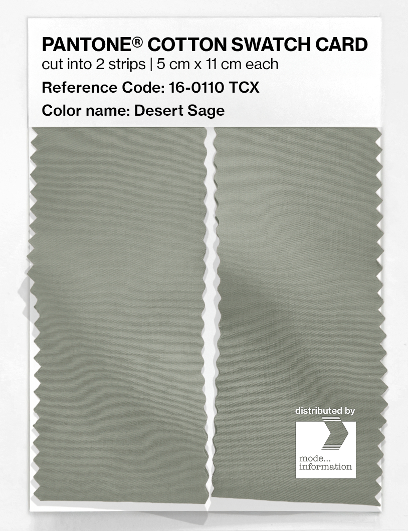 Artikelbild 2 des Artikels “PANTONE® COTTON SWATCH CARD 16-0110 TCX Desert Sage “