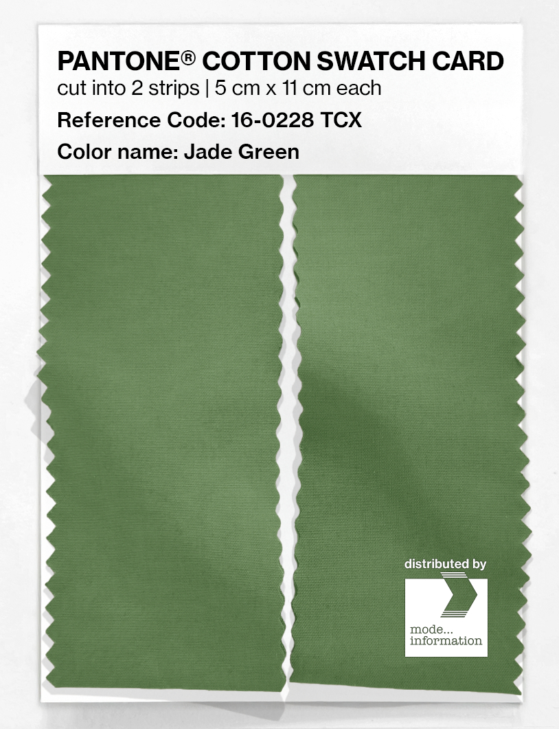 Artikelbild 2 des Artikels “PANTONE® COTTON SWATCH CARD 16-0228 TCX Jade Green “