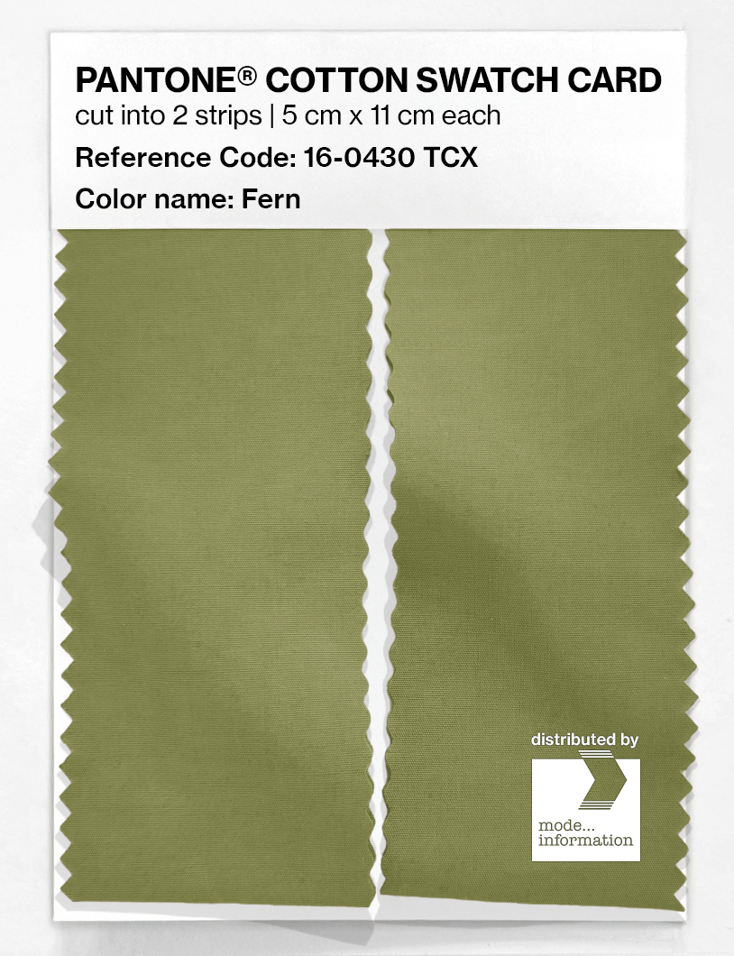 Artikelbild 2 des Artikels “PANTONE® COTTON SWATCH CARD 16-0430 TCX Fern “