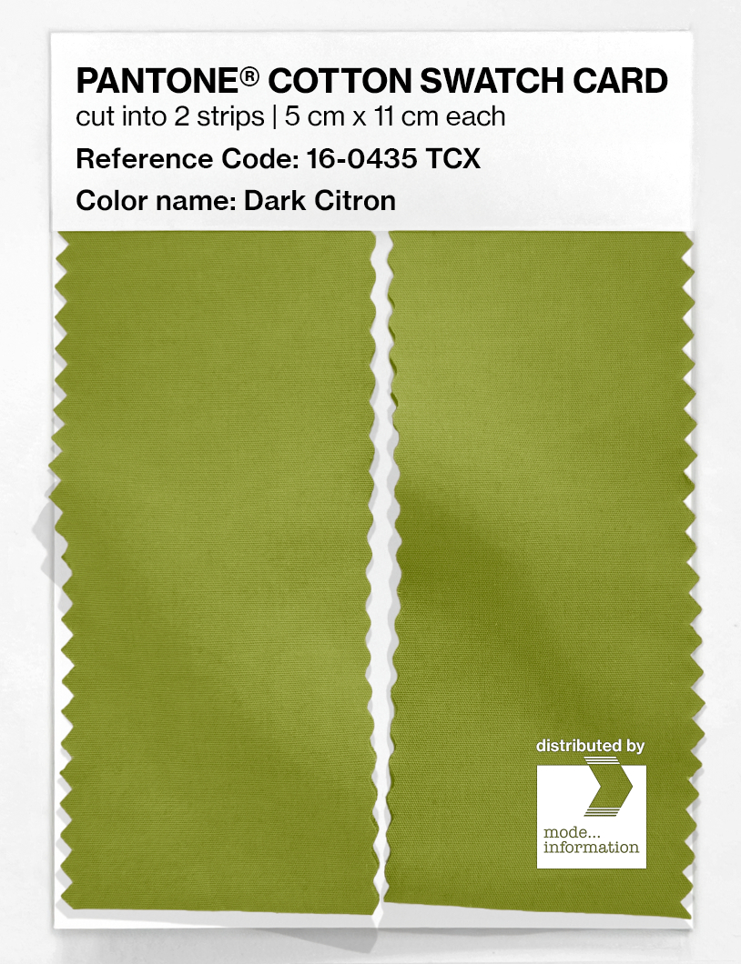 Artikelbild 2 des Artikels “PANTONE® COTTON SWATCH CARD 16-0435 TCX Dark Citron “