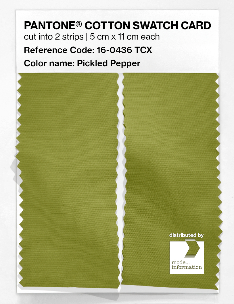 Artikelbild 2 des Artikels “PANTONE® COTTON SWATCH CARD 16-0436 TCX Pickled Pepper “