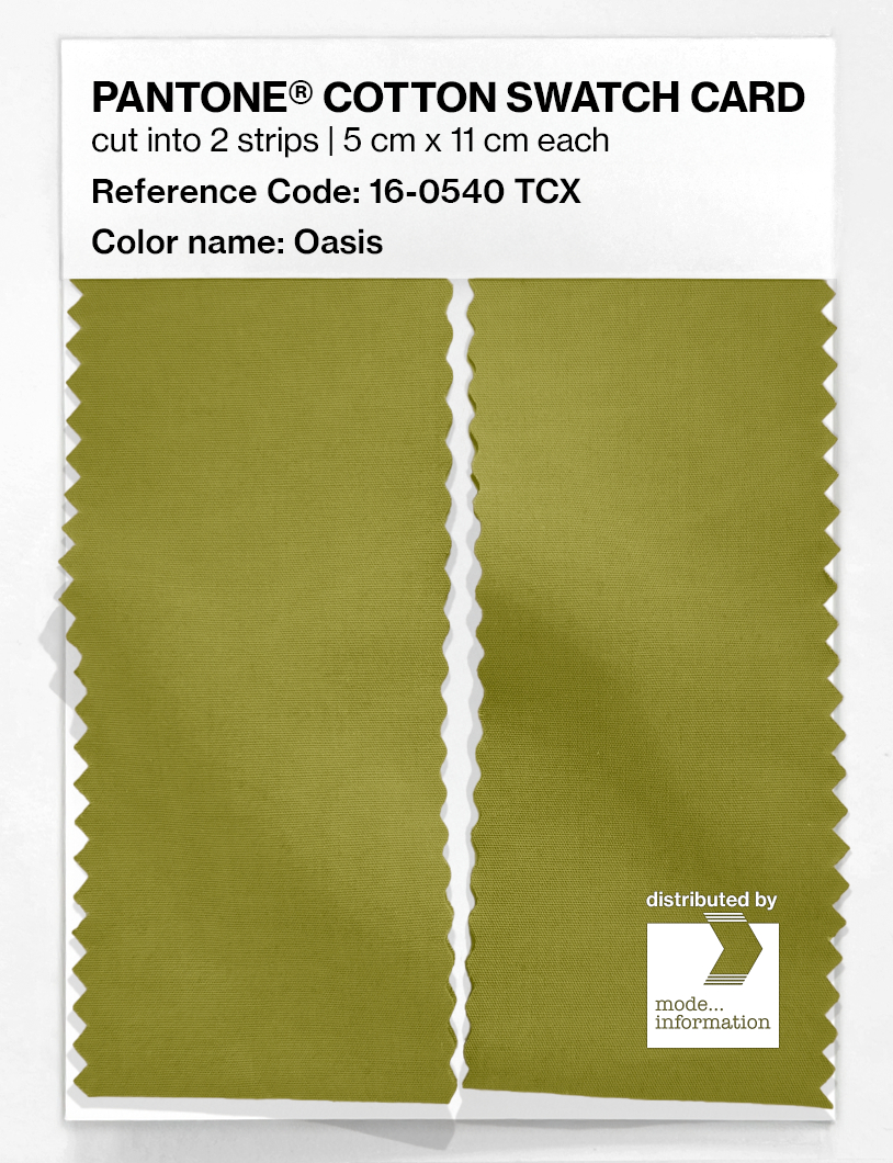 Artikelbild 2 des Artikels “PANTONE® COTTON SWATCH CARD 16-0540 TCX Oasis “
