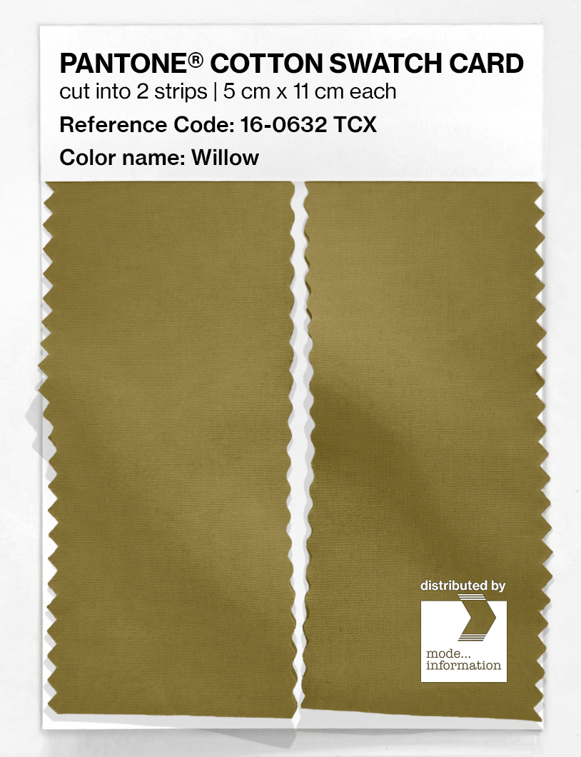 Product image 2 of the product “PANTONE® COTTON SWATCH CARD 16-0632 TCX Willow ”