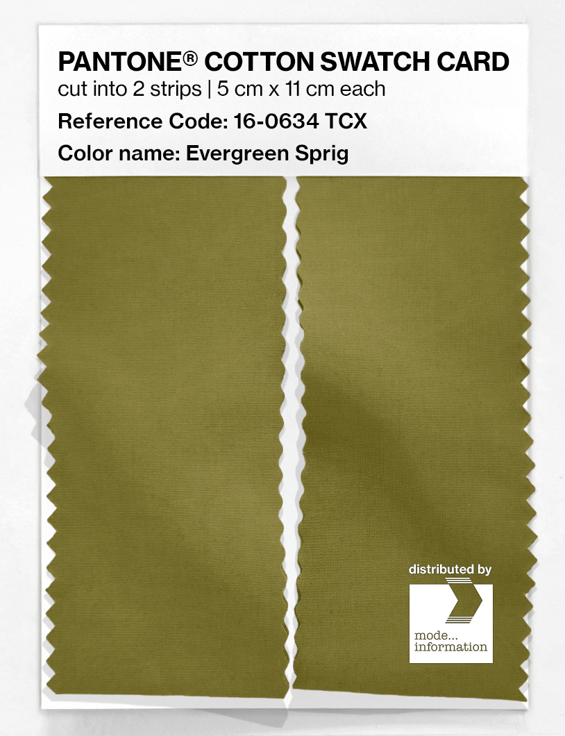 Artikelbild 2 des Artikels “PANTONE® COTTON SWATCH CARD 16-0634 TCX Evergreen Sprig “