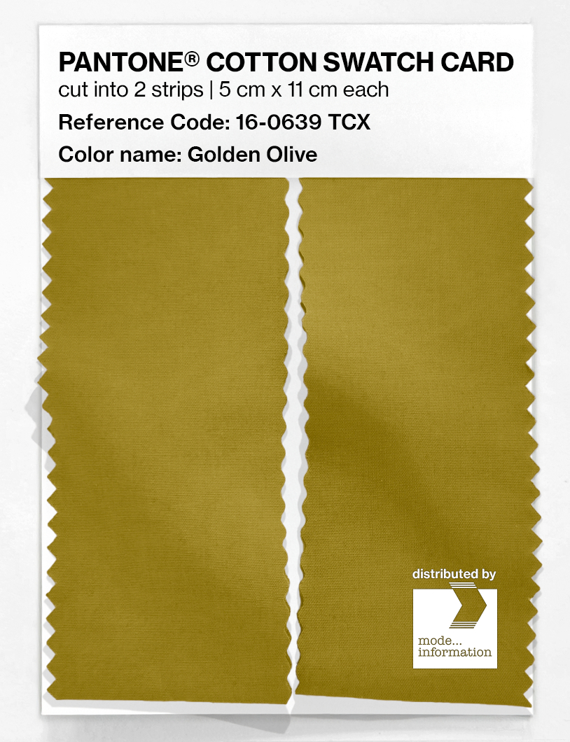 Artikelbild 2 des Artikels “PANTONE® COTTON SWATCH CARD 16-0639 TCX Golden Olive “
