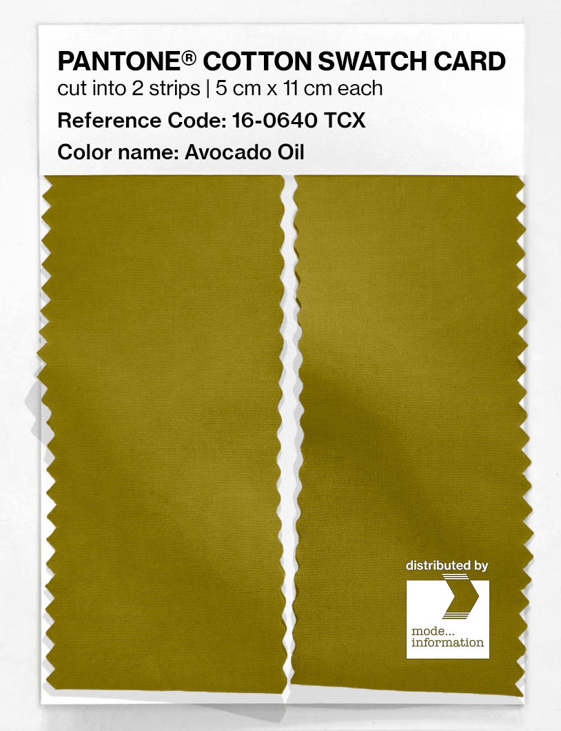 Artikelbild 2 des Artikels “PANTONE® COTTON SWATCH CARD 16-0640 TCX Avocado Oil “