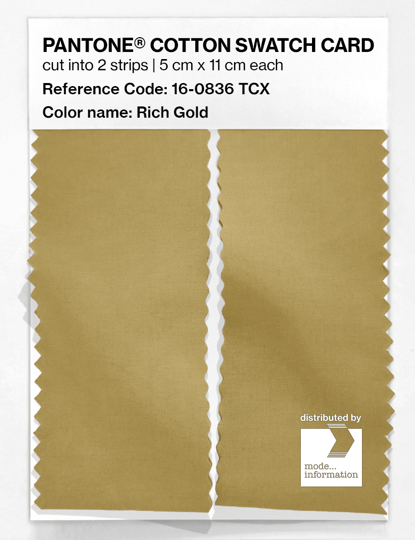 Artikelbild 2 des Artikels “PANTONE® COTTON SWATCH CARD 16-0836 TCX Rich Gold “