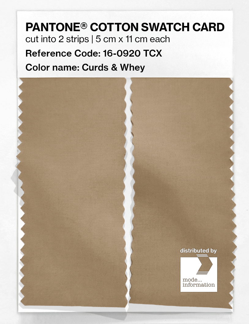 Artikelbild 2 des Artikels “PANTONE® COTTON SWATCH CARD 16-0920 TCX Curds & Whey “
