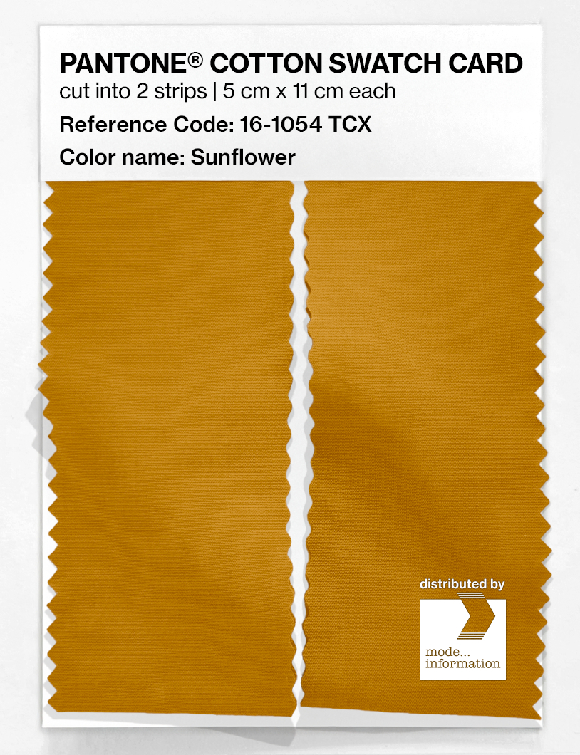 Product image 2 of the product “PANTONE® COTTON SWATCH CARD 16-1054 TCX Sunflower ”