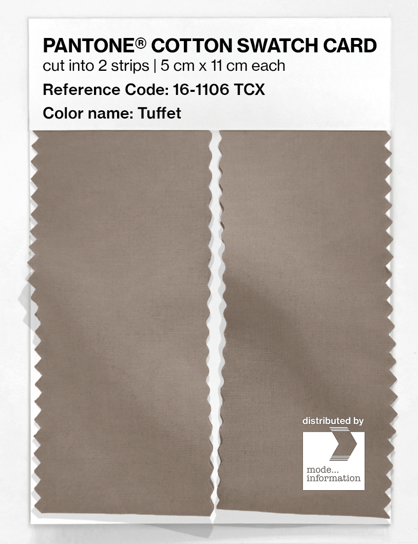 Product image 2 of the product “PANTONE® COTTON SWATCH CARD 16-1106 TCX Tuffet ”