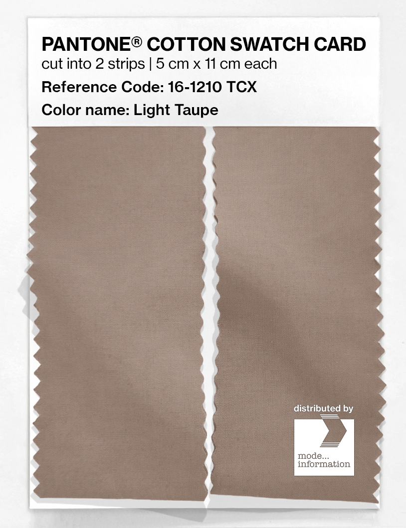 Artikelbild 2 des Artikels “PANTONE® COTTON SWATCH CARD 16-1210 TCX Light Taupe “