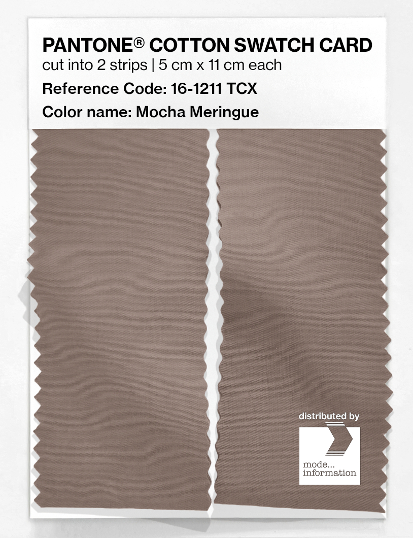Artikelbild 2 des Artikels “PANTONE® COTTON SWATCH CARD 16-1211 TCX Mocha Meringue “