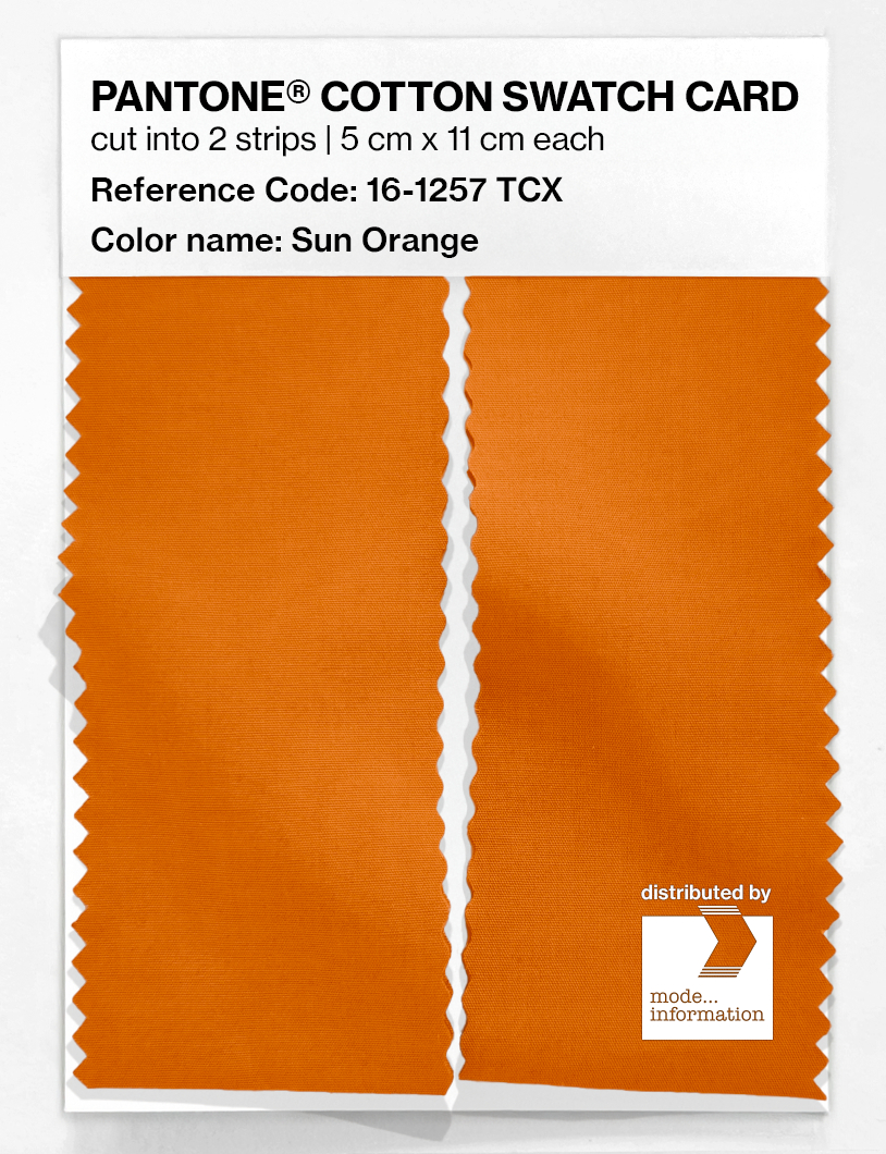 Artikelbild 2 des Artikels “PANTONE® COTTON SWATCH CARD 16-1257 TCX Sun Orange “
