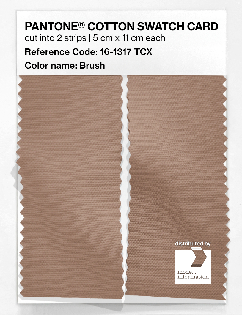 Product image 2 of the product “PANTONE® COTTON SWATCH CARD 16-1317 TCX Brush ”