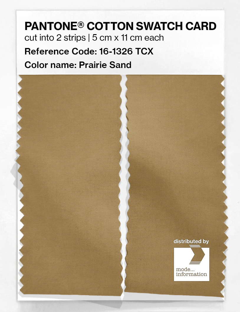 Product image 2 of the product “PANTONE® COTTON SWATCH CARD 16-1326 TCX Prairie Sand ”
