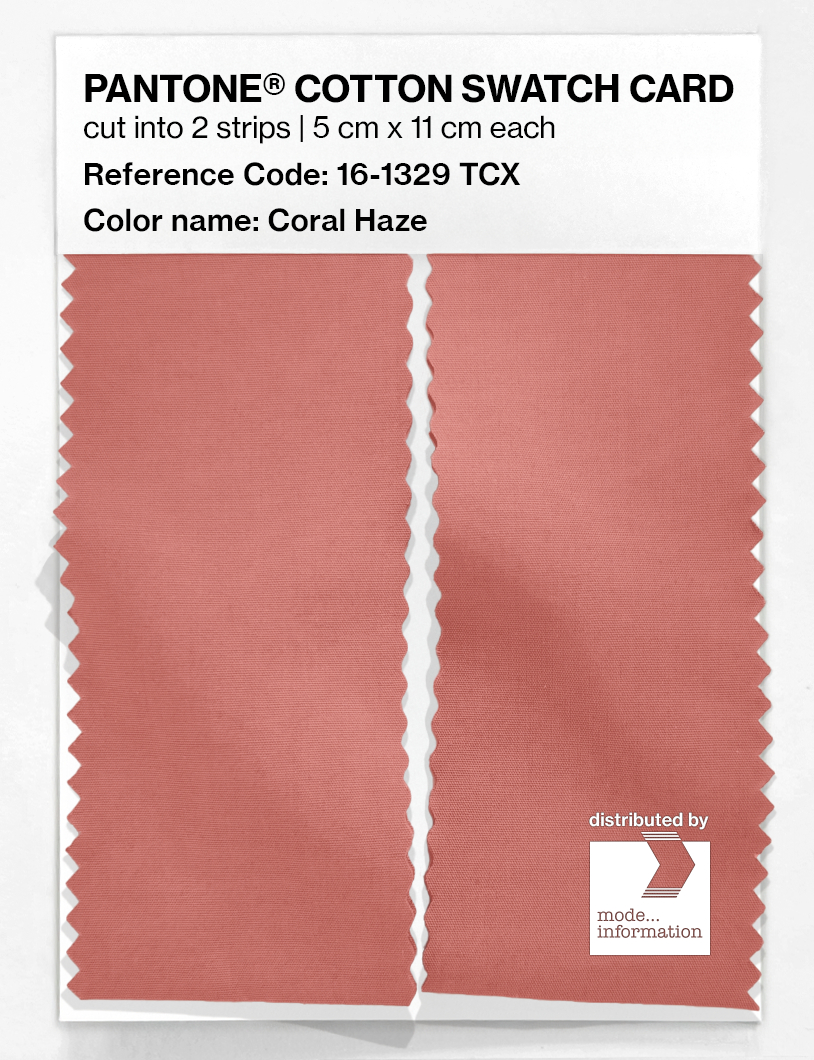 Artikelbild 2 des Artikels “PANTONE® COTTON SWATCH CARD 16-1329 TCX Coral Haze “
