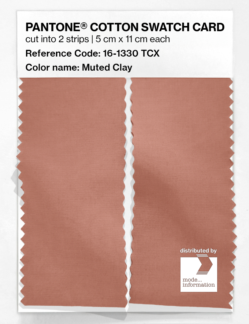 Artikelbild 2 des Artikels “PANTONE® COTTON SWATCH CARD 16-1330 TCX Muted Clay “