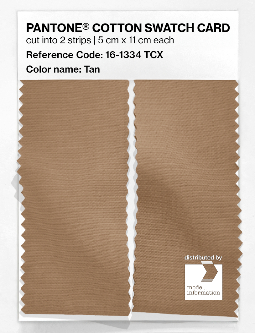 Artikelbild 2 des Artikels “PANTONE® COTTON SWATCH CARD 16-1334 TCX Tan “