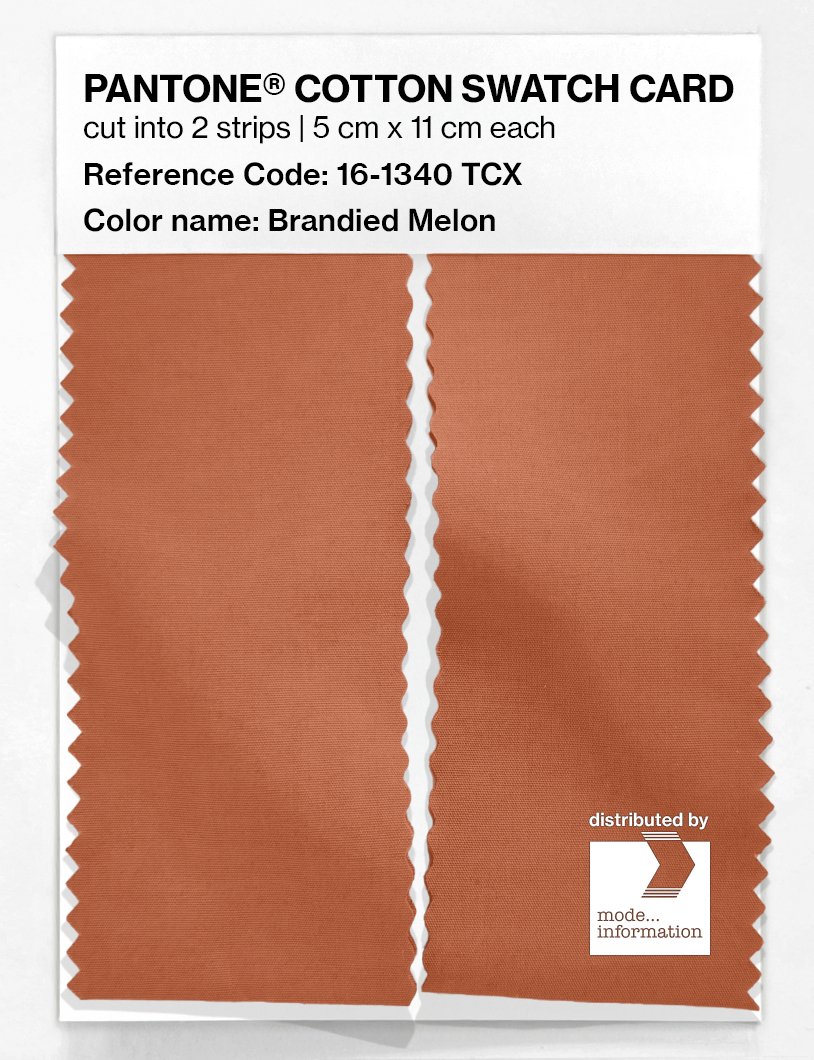 Artikelbild 2 des Artikels “PANTONE® COTTON SWATCH CARD 16-1340 TCX Brandied Melon “