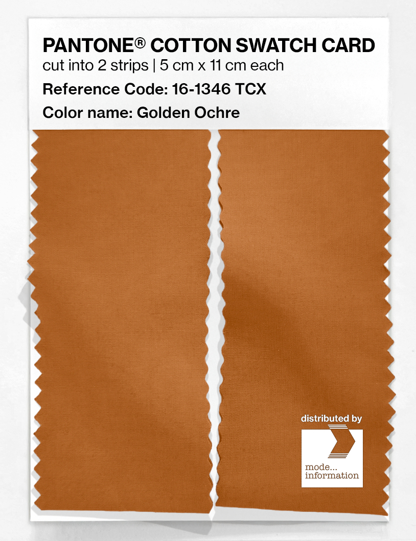 Artikelbild 2 des Artikels “PANTONE® COTTON SWATCH CARD 16-1346 TCX Golden Ochre “