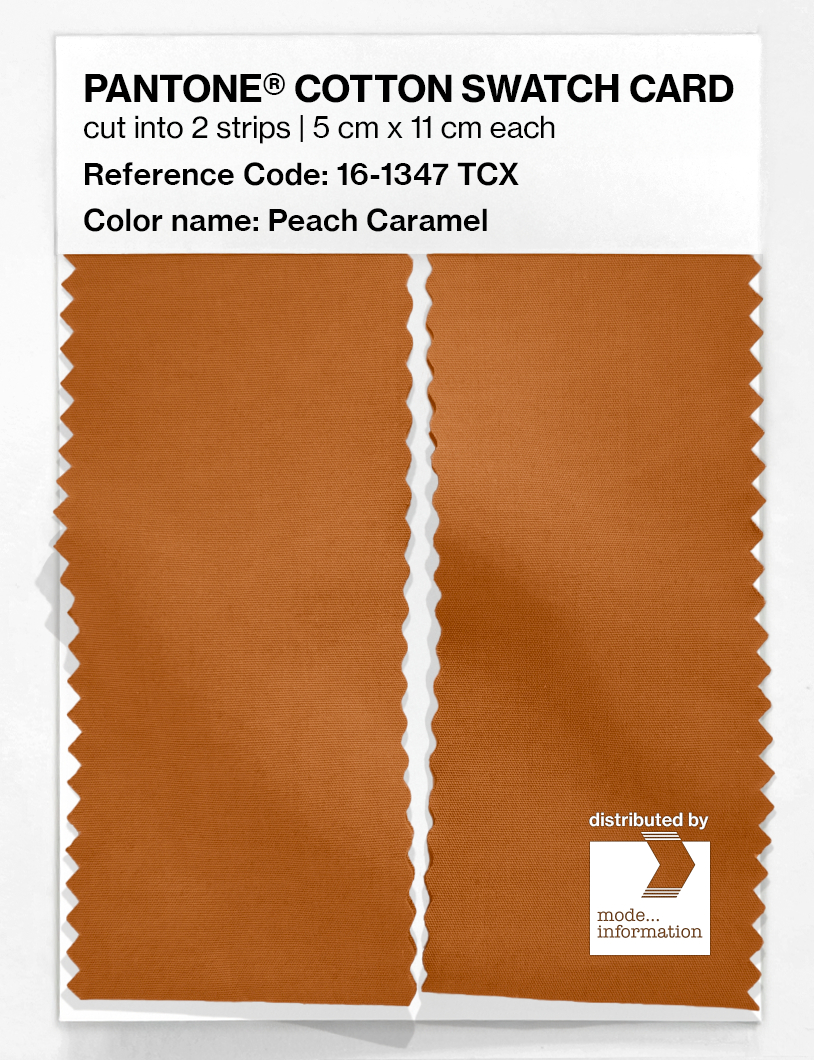 Artikelbild 2 des Artikels “PANTONE® COTTON SWATCH CARD 16-1347 TCX Peach Caramel “