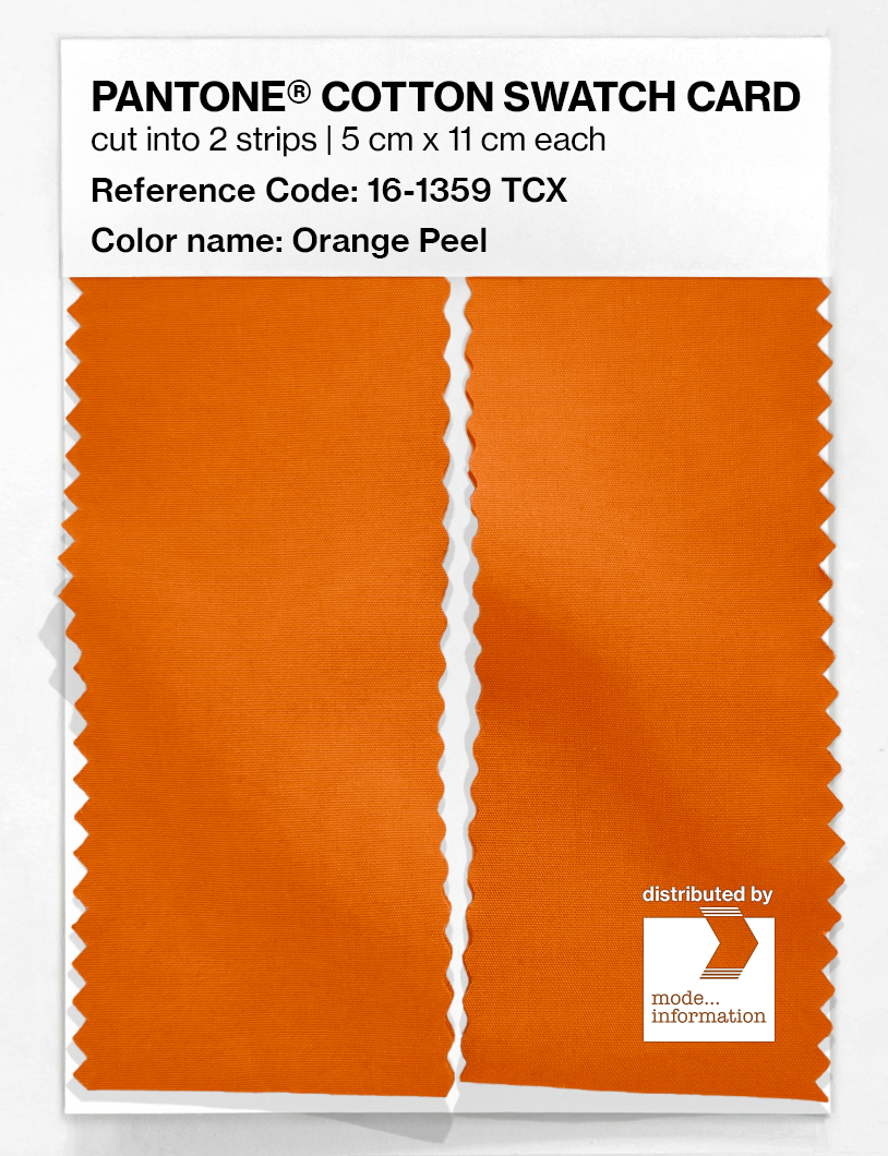 Artikelbild 2 des Artikels “PANTONE® COTTON SWATCH CARD 16-1359 TCX Orange Peel “