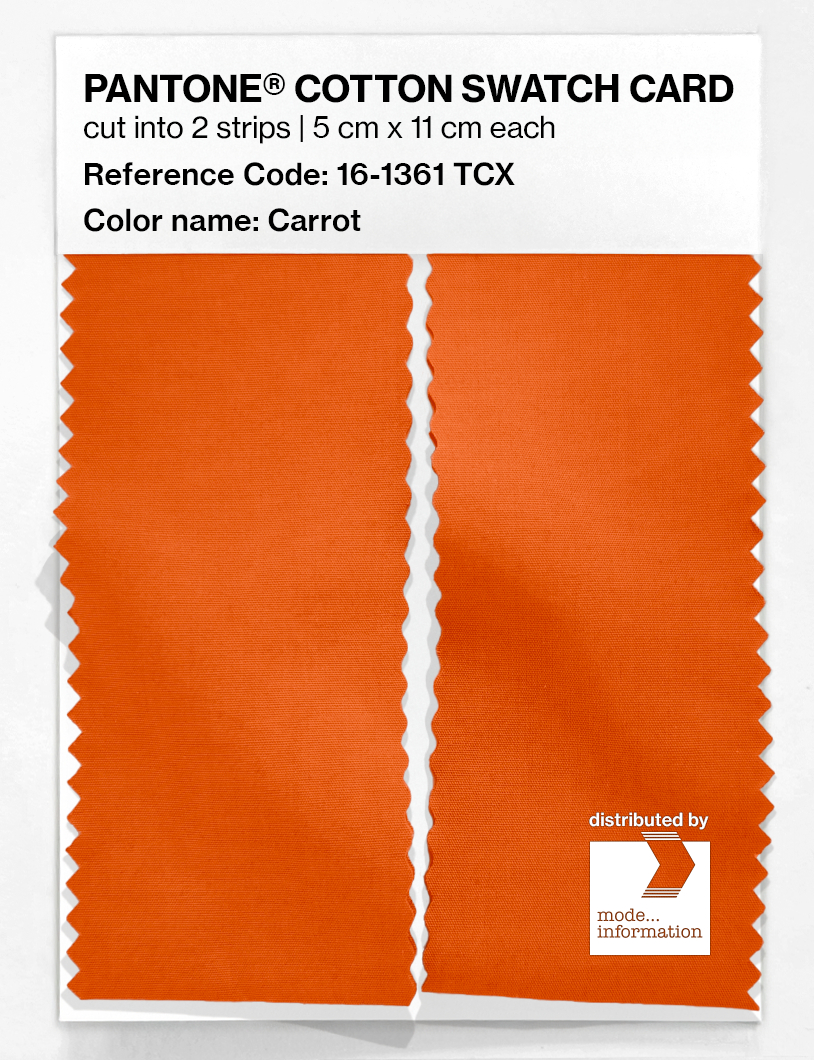 Artikelbild 2 des Artikels “PANTONE® COTTON SWATCH CARD 16-1361 TCX Carrot “