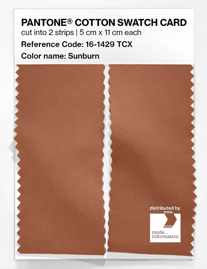 Artikelbild 2 des Artikels “PANTONE® COTTON SWATCH CARD 16-1429 TCX Sunburn “