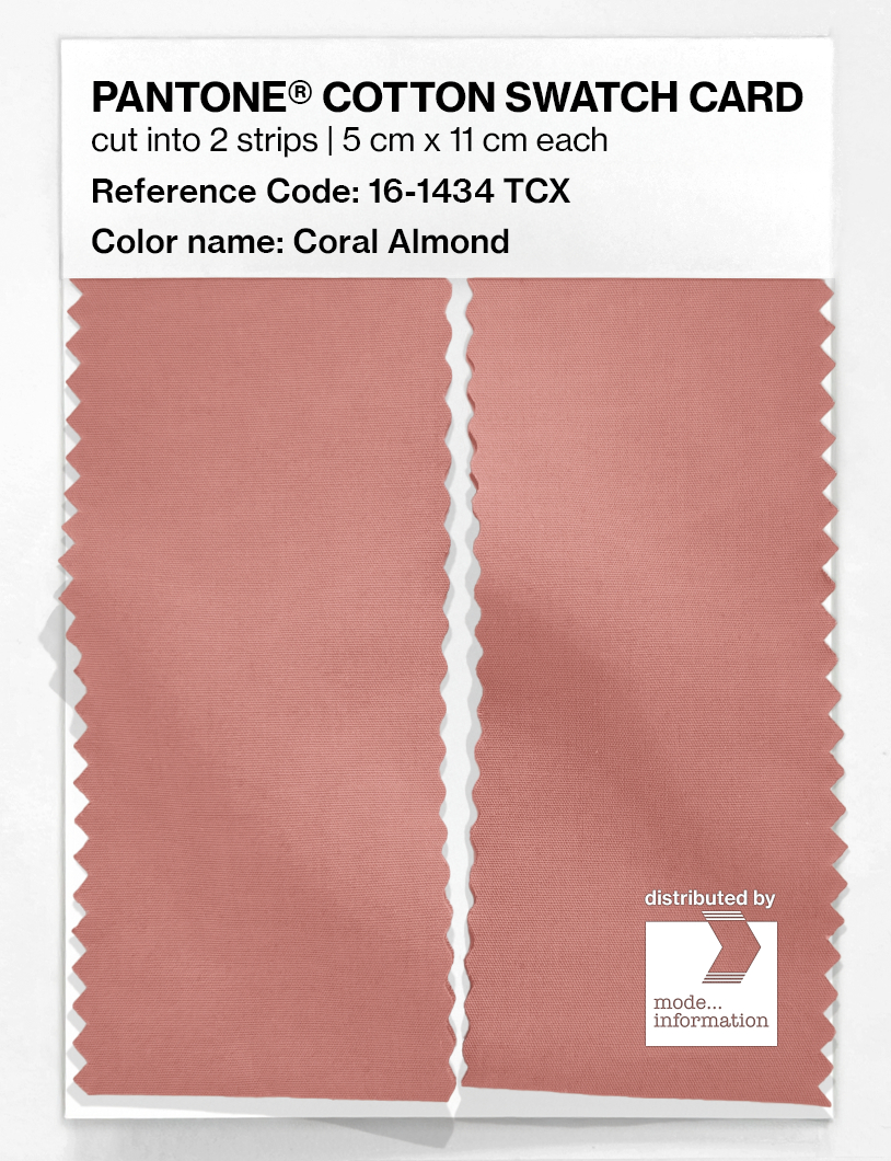 Artikelbild 2 des Artikels “PANTONE® COTTON SWATCH CARD 16-1434 TCX Coral Almond “
