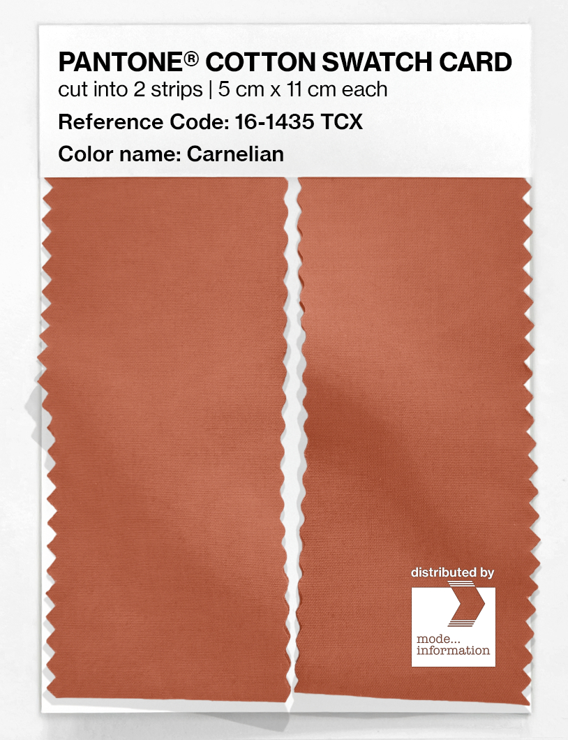Artikelbild 2 des Artikels “PANTONE® COTTON SWATCH CARD 16-1435 TCX Carnelian “