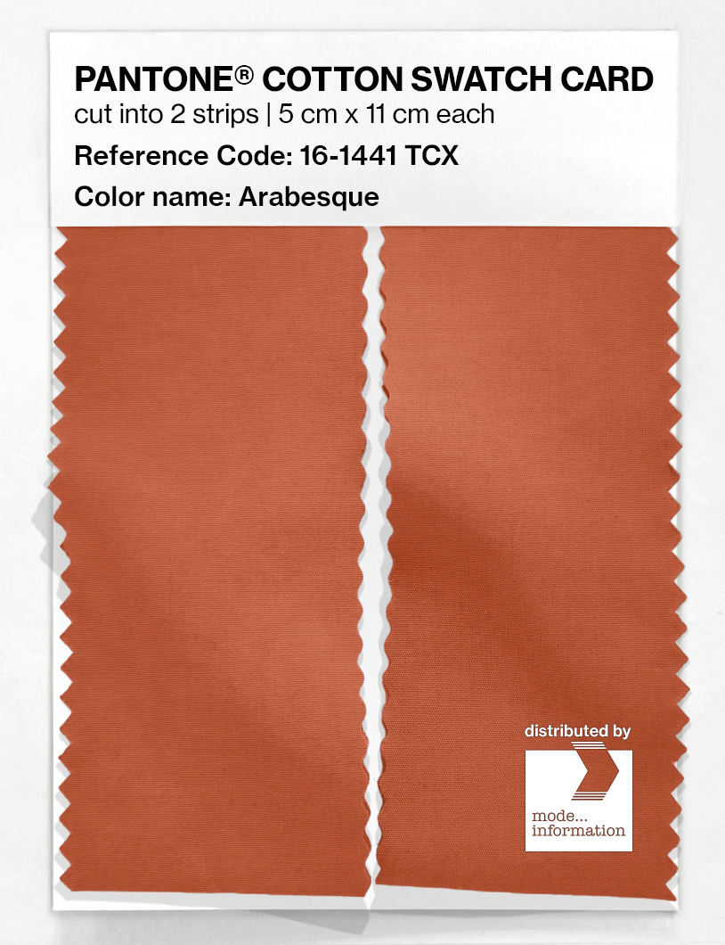 Artikelbild 2 des Artikels “PANTONE® COTTON SWATCH CARD 16-1441 TCX Arabesque “