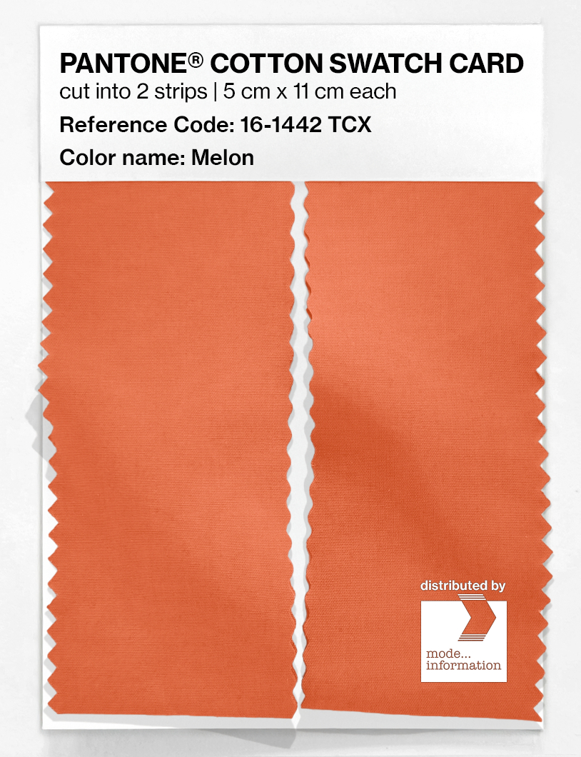 Artikelbild 2 des Artikels “PANTONE® COTTON SWATCH CARD 16-1442 TCX Melon “