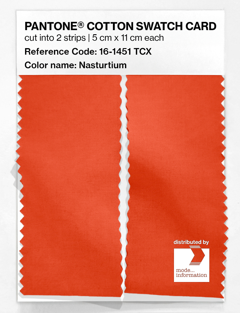 Artikelbild 2 des Artikels “PANTONE® COTTON SWATCH CARD 16-1451 TCX Nasturtium “