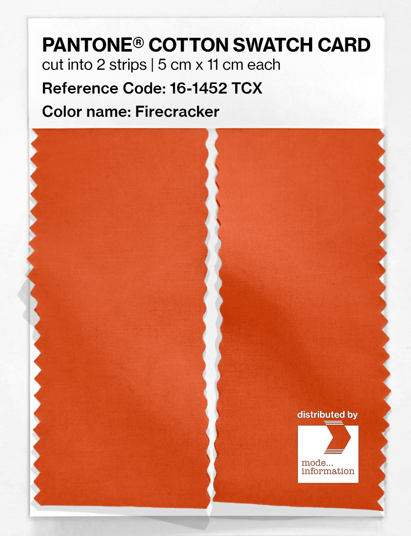 Artikelbild 2 des Artikels “PANTONE® COTTON SWATCH CARD 16-1452 TCX Firecracker “