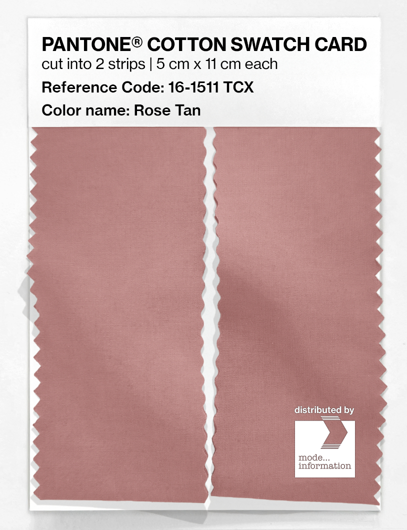 Product image 2 of the product “PANTONE® COTTON SWATCH CARD 16-1511 TCX Rose Tan ”