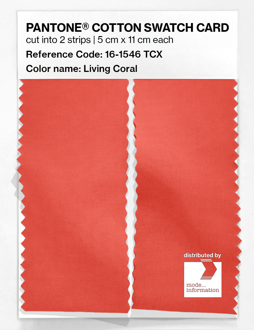 Artikelbild 2 des Artikels “PANTONE® COTTON SWATCH CARD 16-1546 TCX Living Coral “