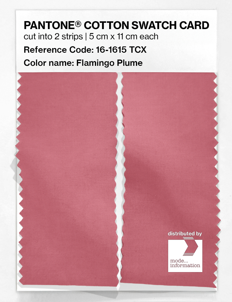 Artikelbild 2 des Artikels “PANTONE® COTTON SWATCH CARD 16-1615 TCX Flamingo Plume “