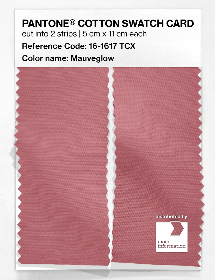 Product image 2 of the product “PANTONE® COTTON SWATCH CARD 16-1617 TCX Mauveglow ”