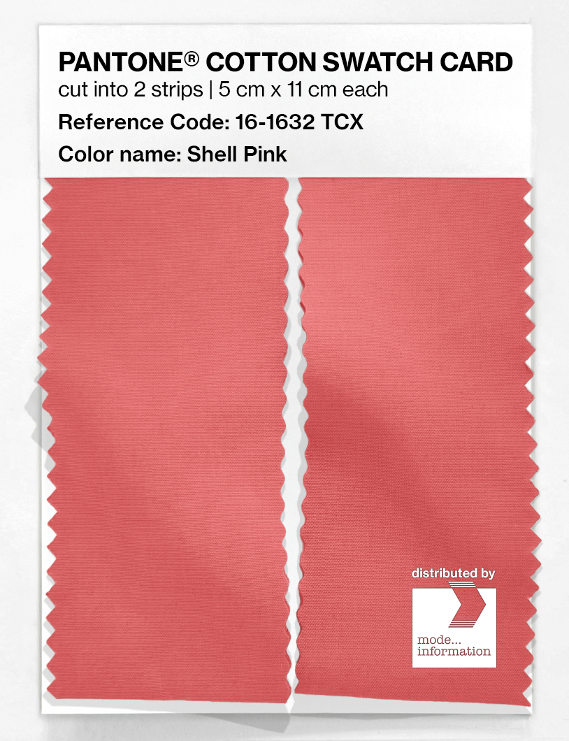 Product image 2 of the product “PANTONE® COTTON SWATCH CARD 16-1632 TCX Shell Pink ”