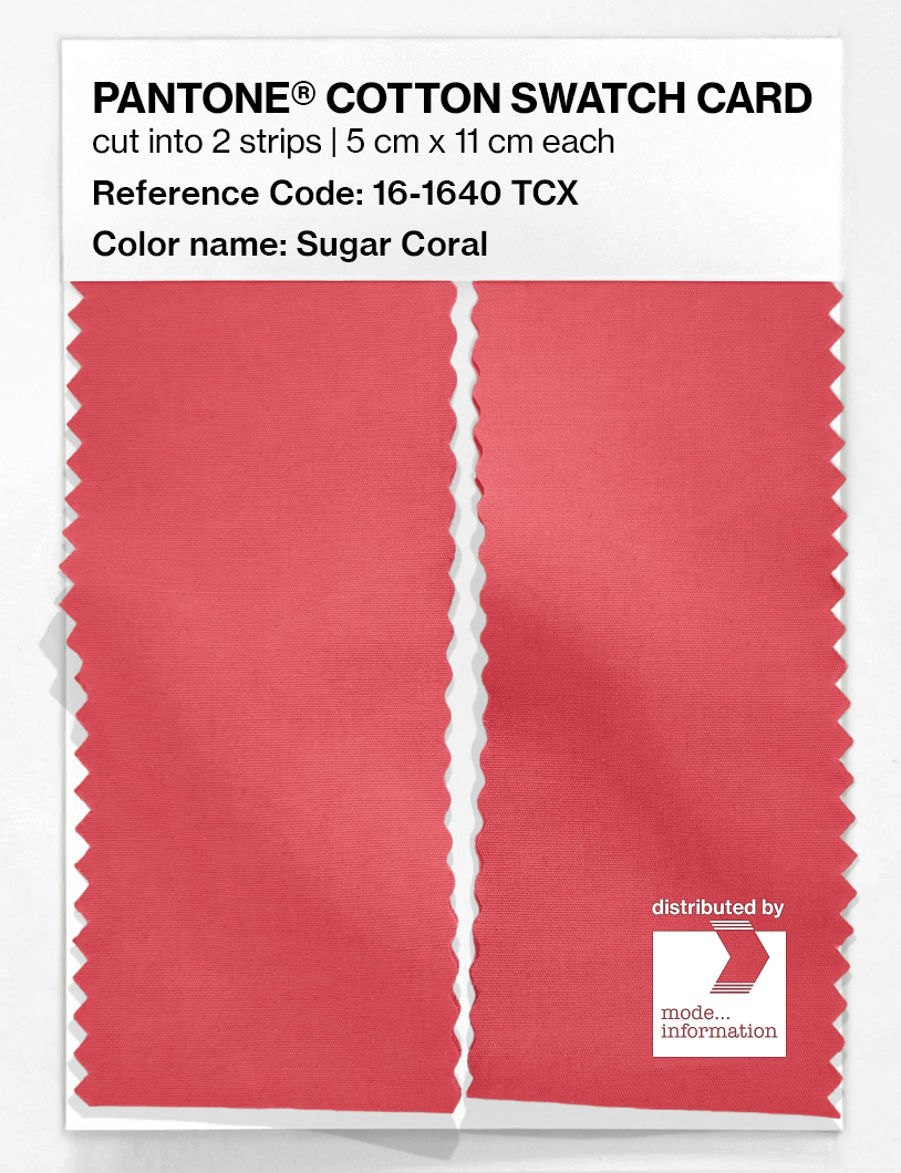 Artikelbild 2 des Artikels “PANTONE® COTTON SWATCH CARD 16-1640 TCX Sugar Coral “