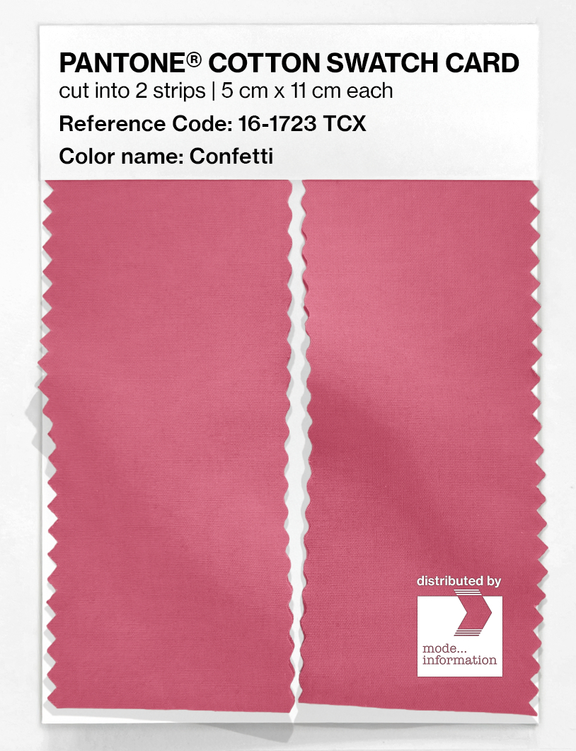 Product image 2 of the product “PANTONE® COTTON SWATCH CARD 16-1723 TCX Confetti ”