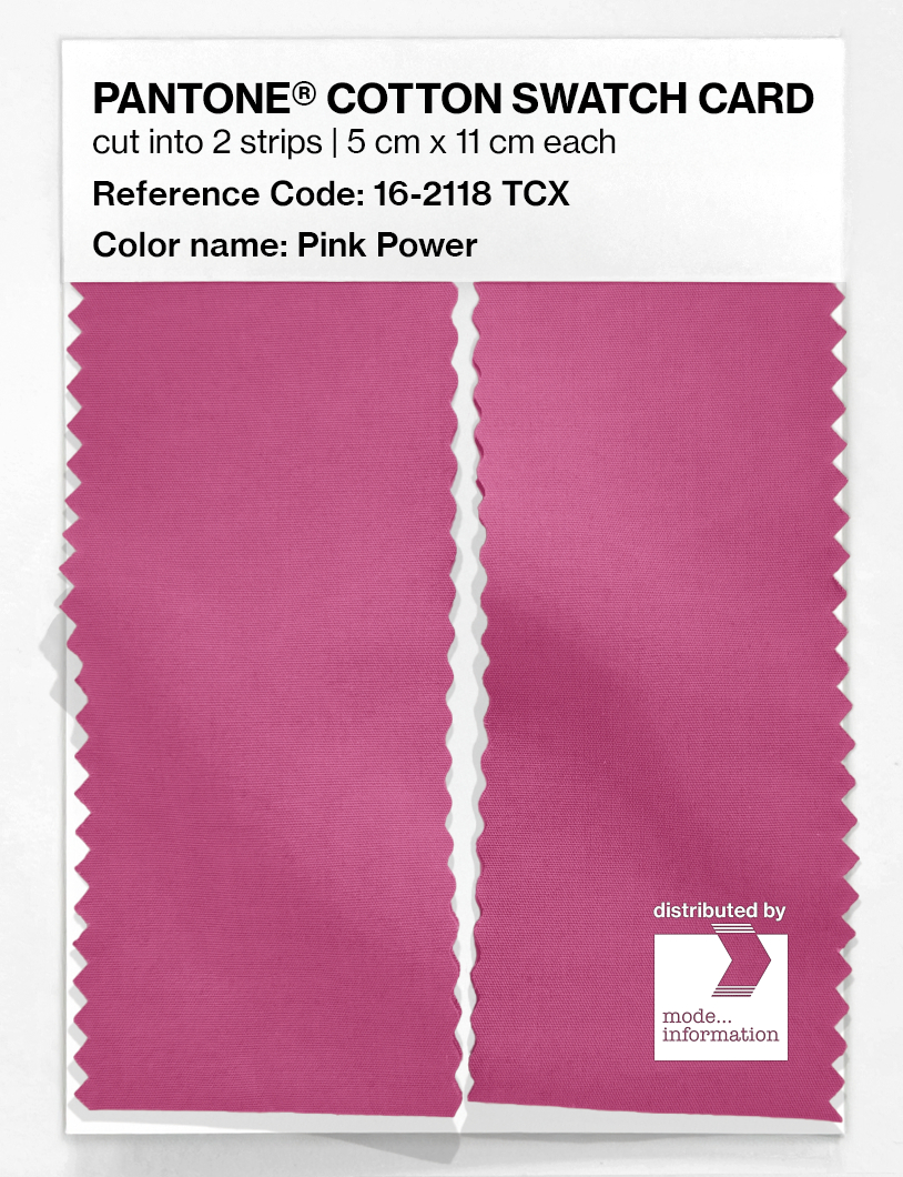 Artikelbild 2 des Artikels “PANTONE® COTTON SWATCH CARD 16-2118 TCX Pink Power “