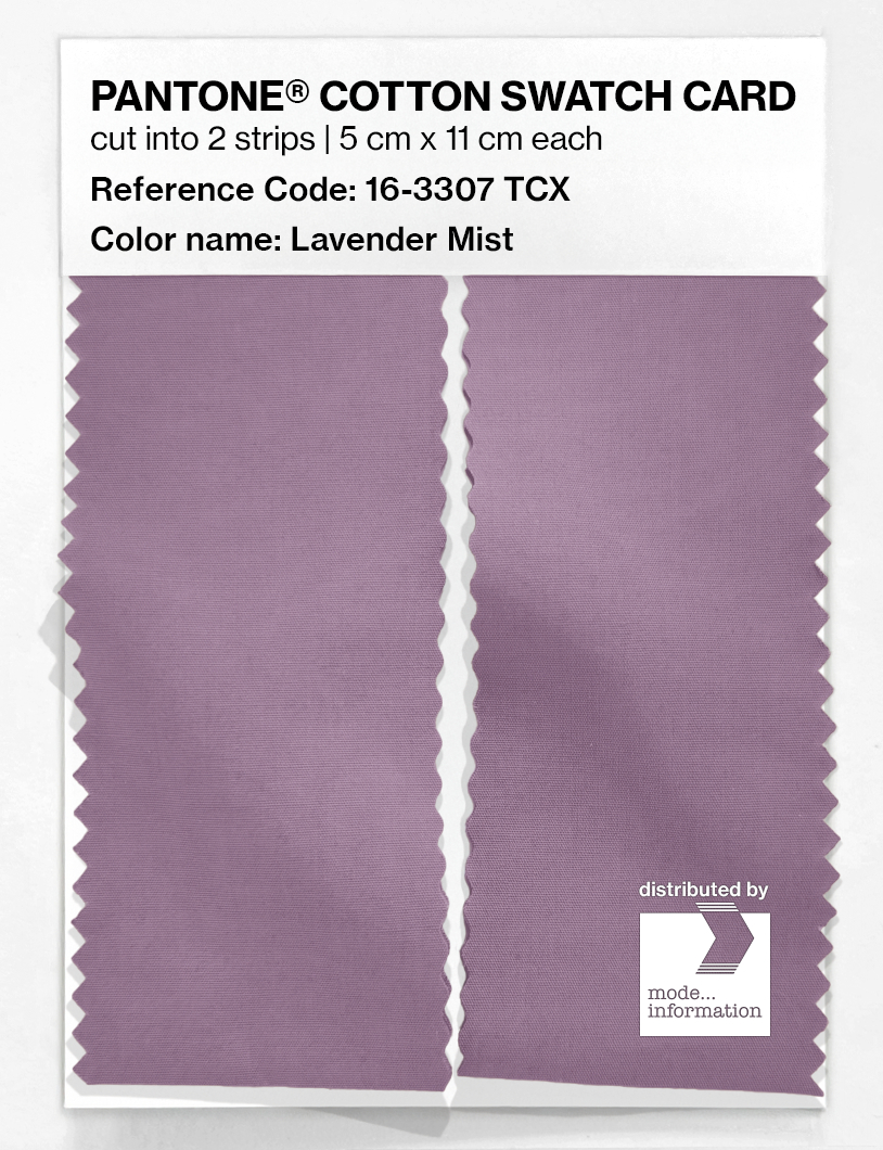 Artikelbild 2 des Artikels “PANTONE® COTTON SWATCH CARD 16-3307 TCX Lavender Mist “