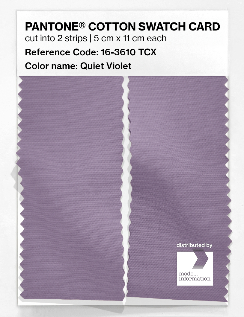 Artikelbild 2 des Artikels “PANTONE® COTTON SWATCH CARD 16-3610 TCX Quiet Violet “