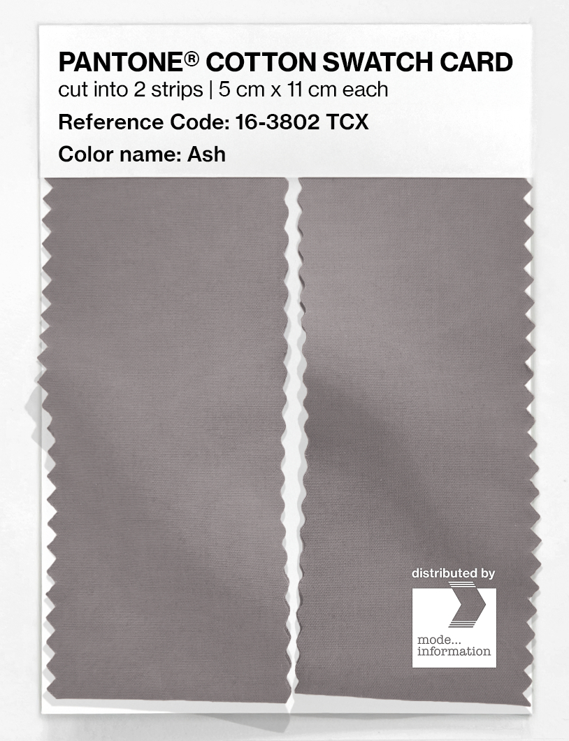 Product image 2 of the product “PANTONE® COTTON SWATCH CARD 16-3802 TCX Ash ”