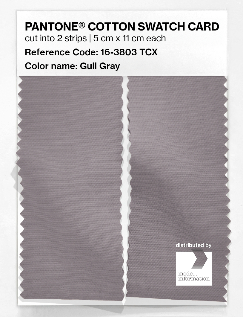 Artikelbild 2 des Artikels “PANTONE® COTTON SWATCH CARD 16-3803 TCX Gull Gray “