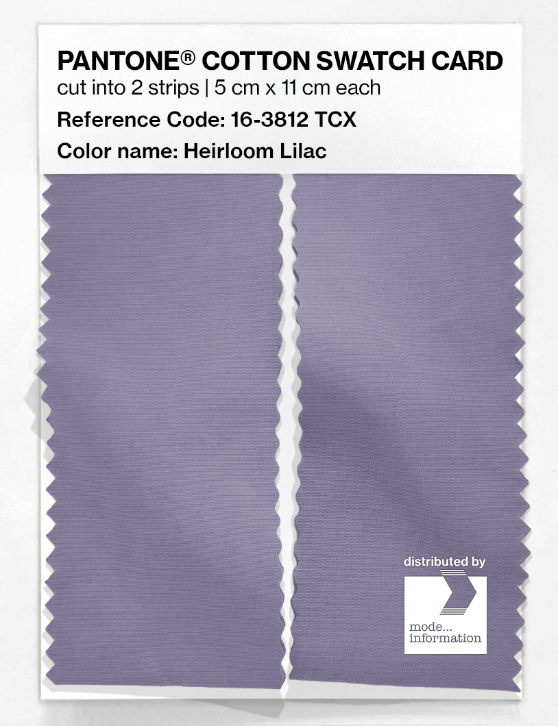 Product image 2 of the product “PANTONE® COTTON SWATCH CARD 16-3812 TCX Heirloom Lilac ”